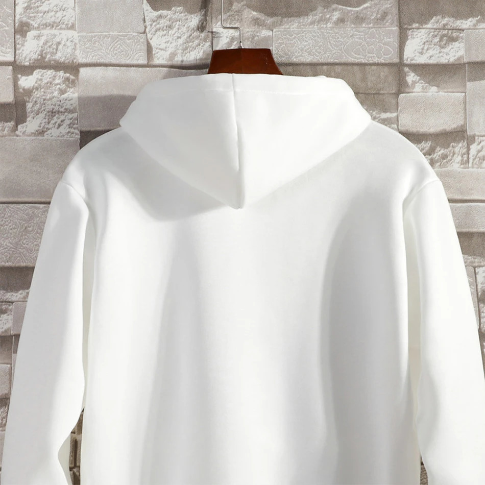 2023 Zipper HoodieMen Fashion Long Sleeve Hooded Sweatshirt Casual Autumn Winter Sportwear Solid Clothes 241115