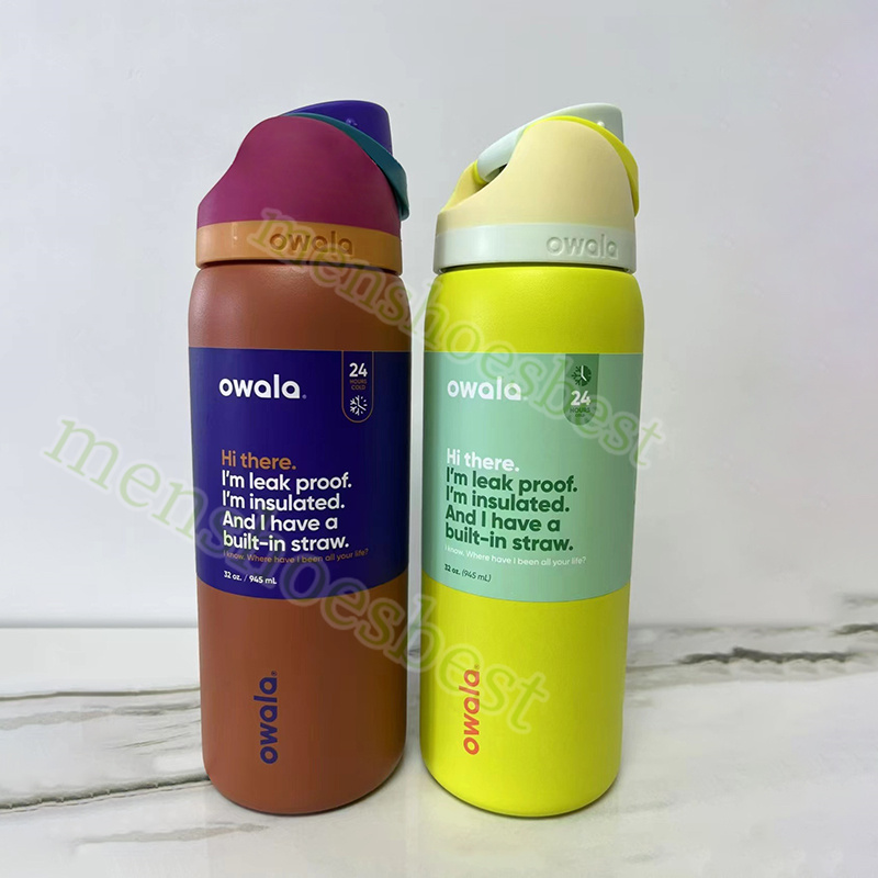 New Owala Insulated Portable Outdoor Sports Water Bottle Handheld Straw Cup