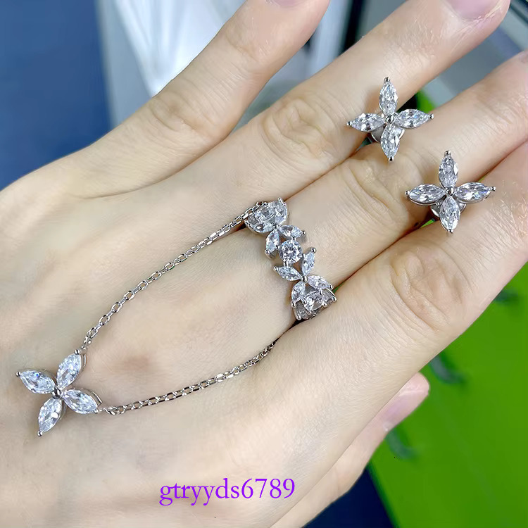 Bg Sterg Sier Jewelry Engagement Ring wer Cubic Zircon CZ Baugette Dia Tennis Rings