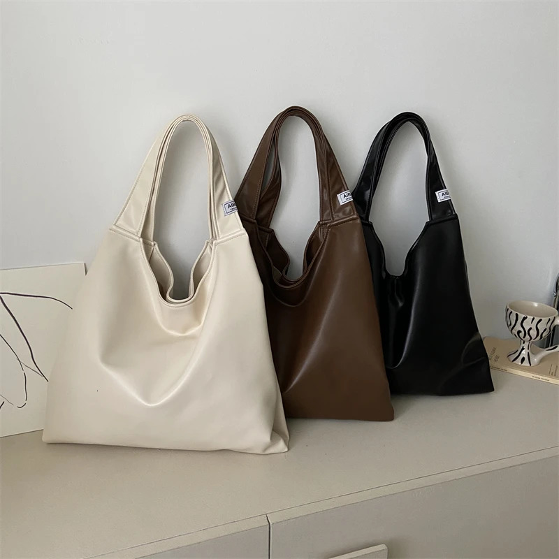 MOODS Womens Handbag Summer Latest Large Capacity Shoulder Bag Soft PU Leather Lightweight Shopping Bag Sac A Main 241115