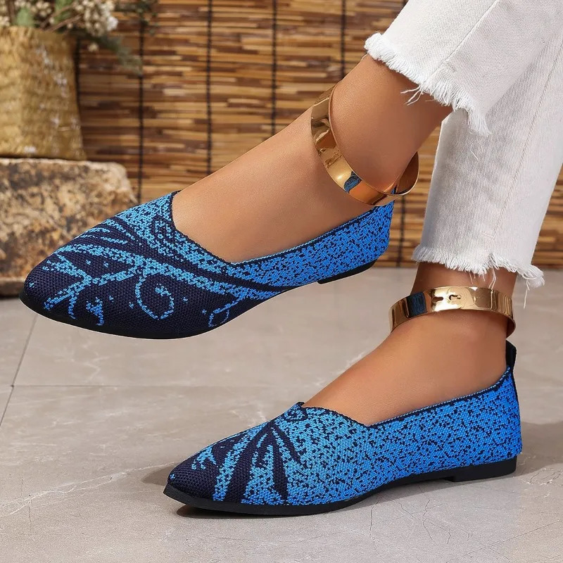 Womens single shoes summer flat corner mesh matching color Oxford shoes casual lightweight soft soled boat shoes 241115