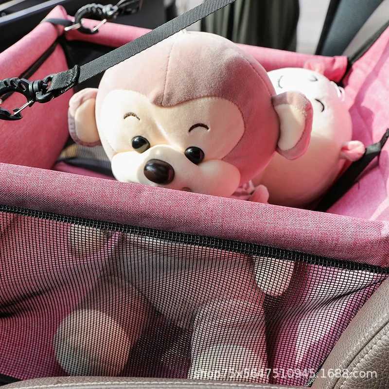 Dog Car Seat Covers Dog Car Seat Cover Folding Hammock Pet Carriers Bag Basket Carrying for Cats Stable Foldable Travel z241115