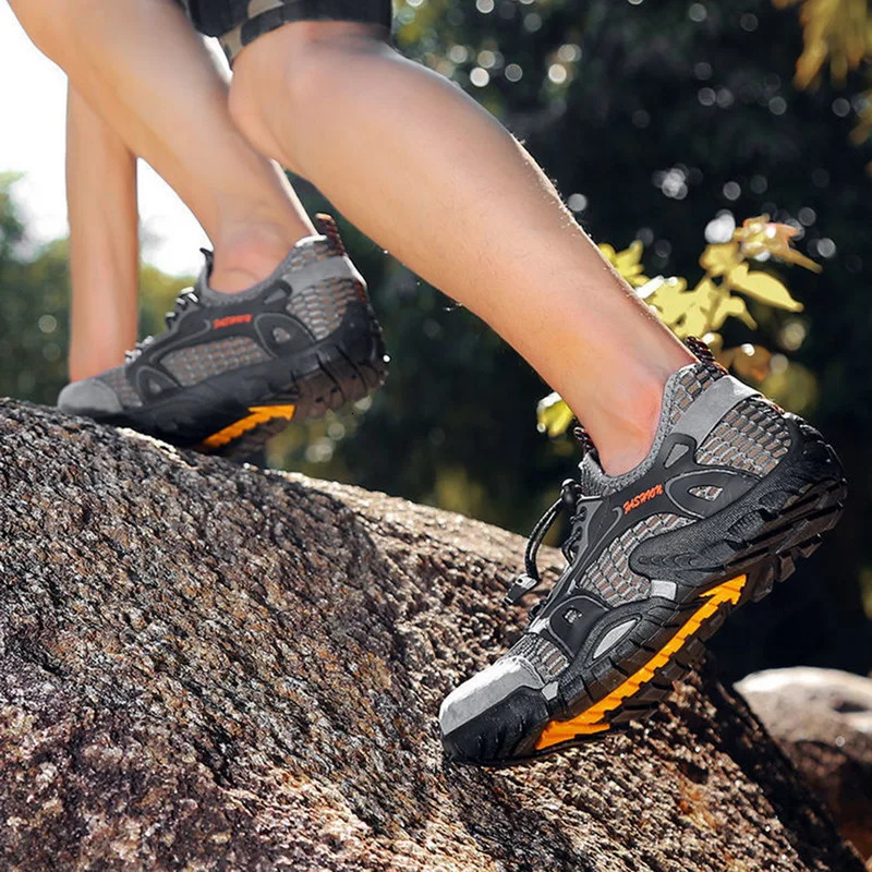 Outdoor Beach Sandals Upstream Aqua Shoes Water Men Sneakers Barefoot QuickDry River Sea Diving Swimming Big Size 44 240402