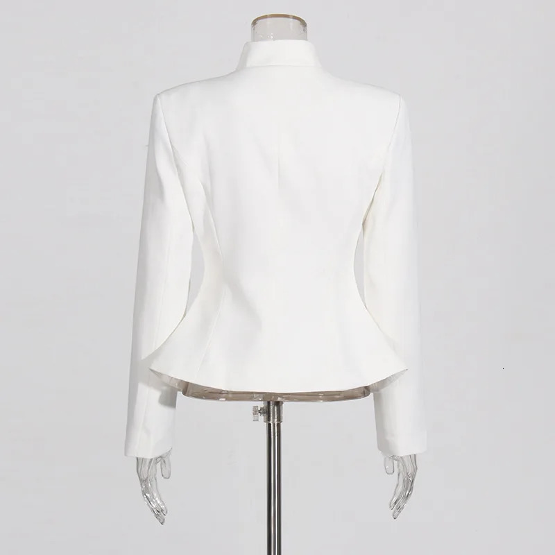 Get Spring Womens Ski Suit Autumn Three Dimensional Embroidered White Jacket High Waist Folded Two Piece Set 241115