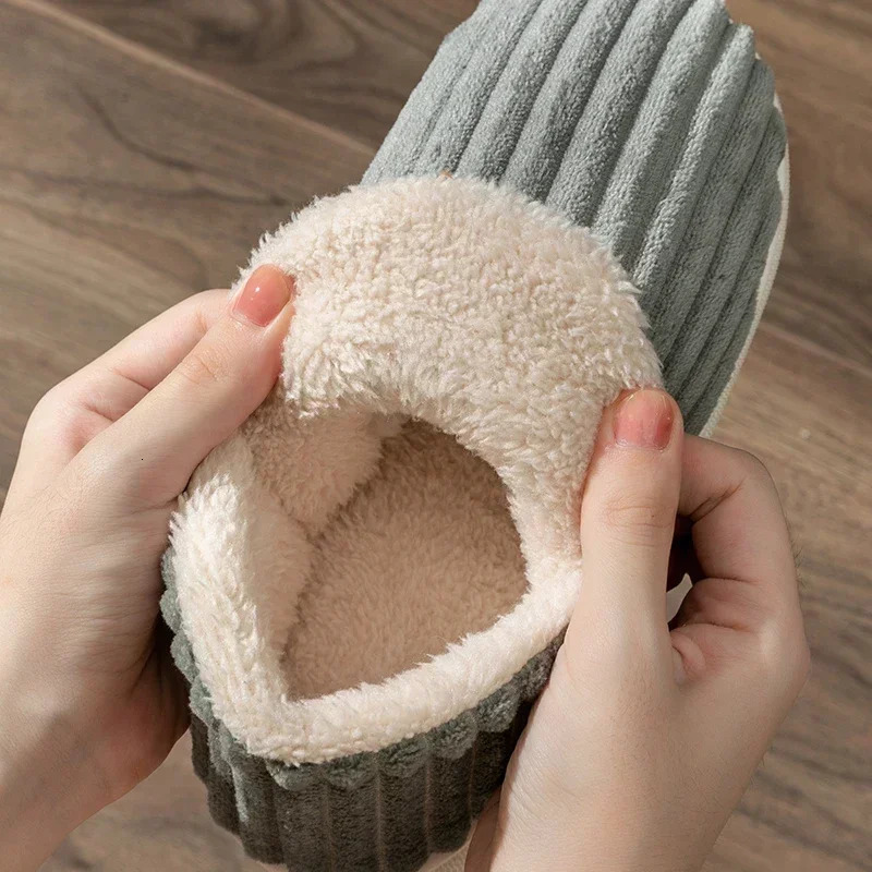 Fur Slippers For Women Men Winter Furry Fashion Warm Ankles Plush Cozy Slides For Home Indoor Soft Sole Cotton Shoes 241115
