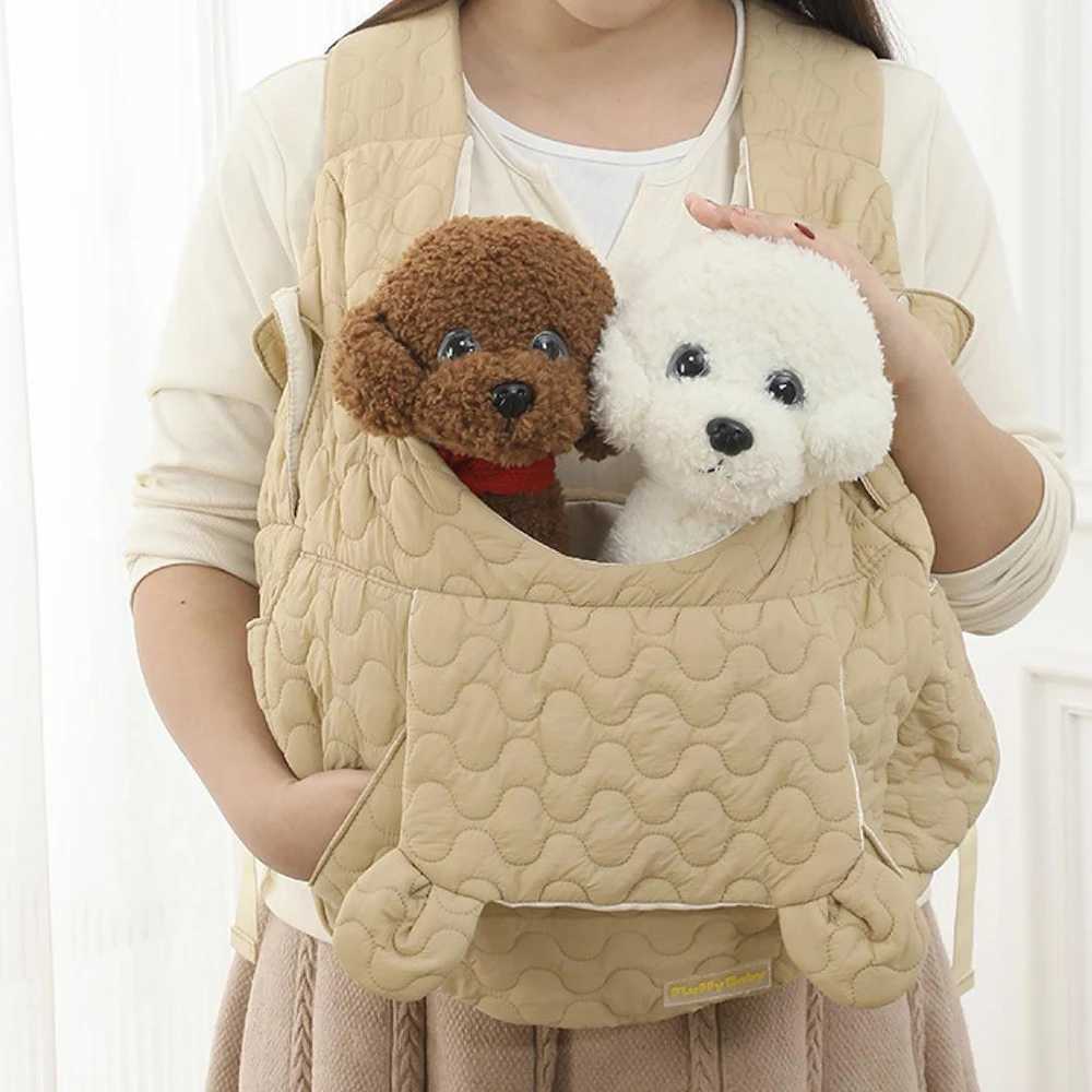 Dog Car Seat Covers Pets Carrier for Dogs Cats Winter Windproof Pet Bags Front Pack Travel Safe Bag Carrier Puppy Kitty Pet Accessories z241115