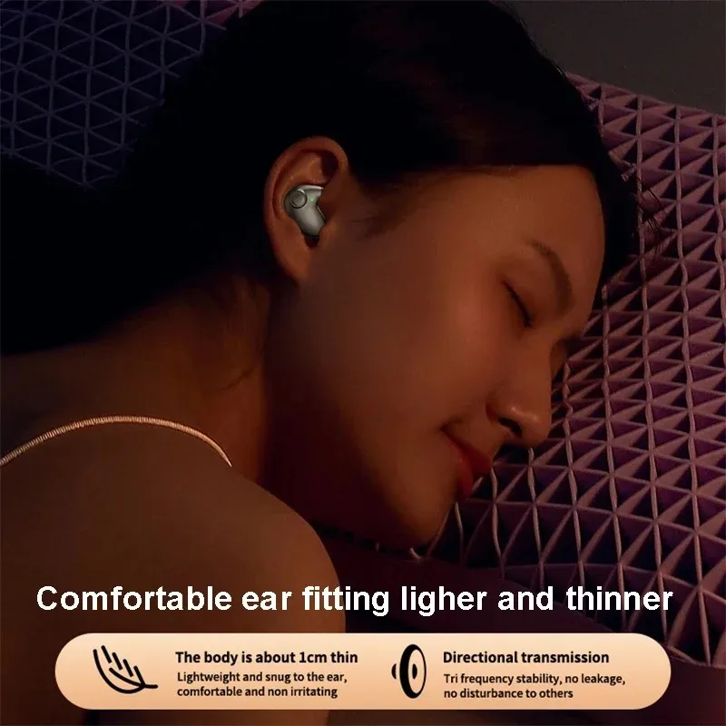Invisible Sleep: Comfortable Sleep Headphones, Noise Blocking Ear Plugs for Side Sleepers, Hidden Earbuds with 6H Playback