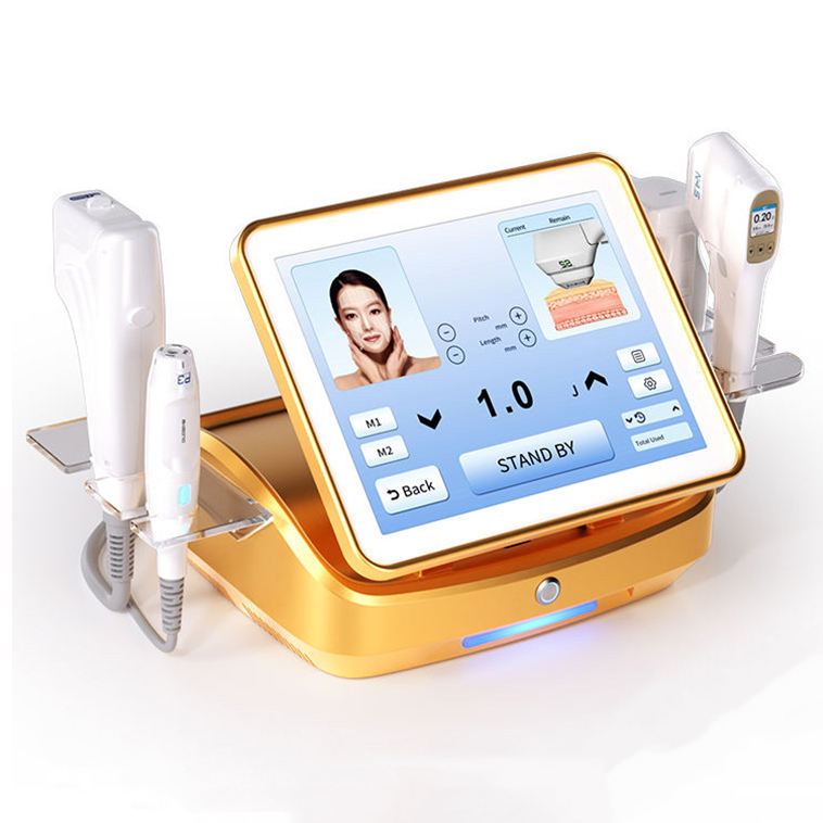 5 in 1 Hifu Ultrasonic One Press 12lines 8D Hifu Machine Smas Painless 4d 7d Wrinkle Removal Anti-aging Cartridge For Full Body