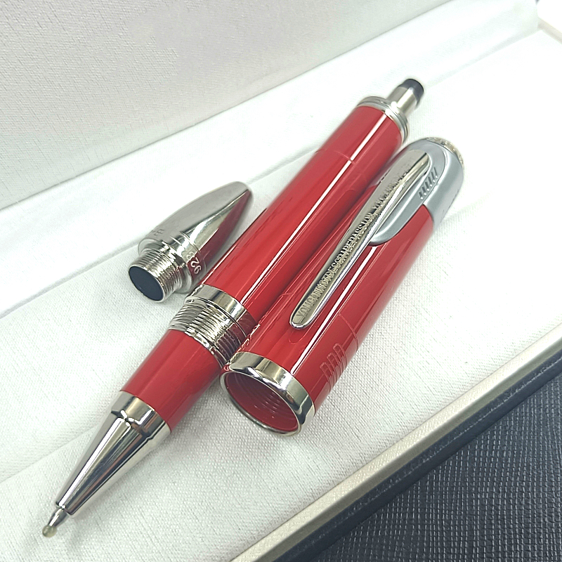 wholesale Special Collection Monte Enzo Feri Famous Figure Fountain Pen HollowCarved Top Office Writing Rollerball Pen Ballpoint Pens With Serial Numb