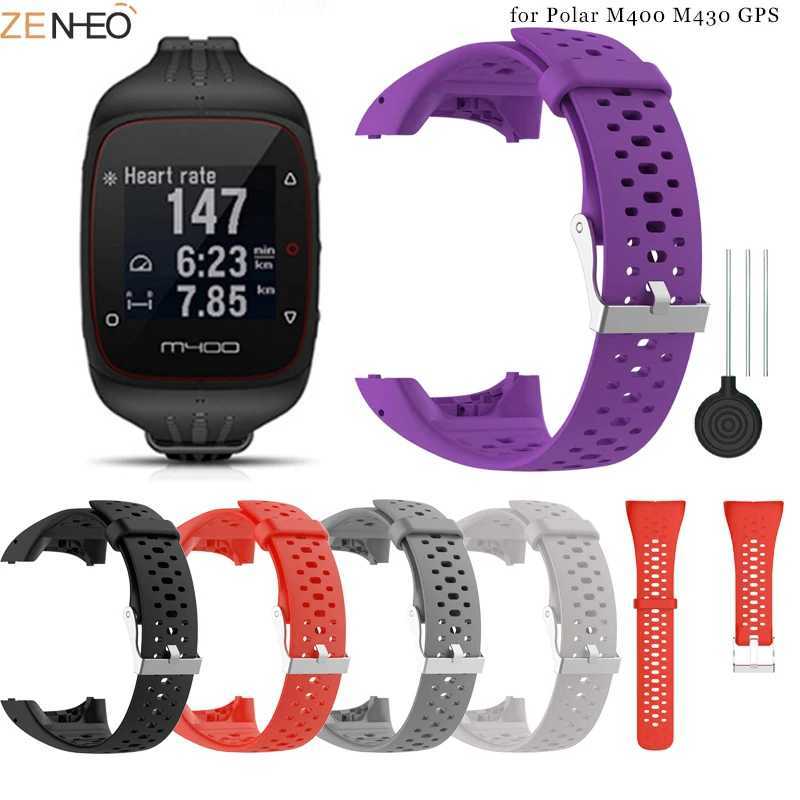 Hot Sale Silicone wristband for Polar M400 M430 GPS Sports Wah Band replace Wahband bracelet with tool T241115