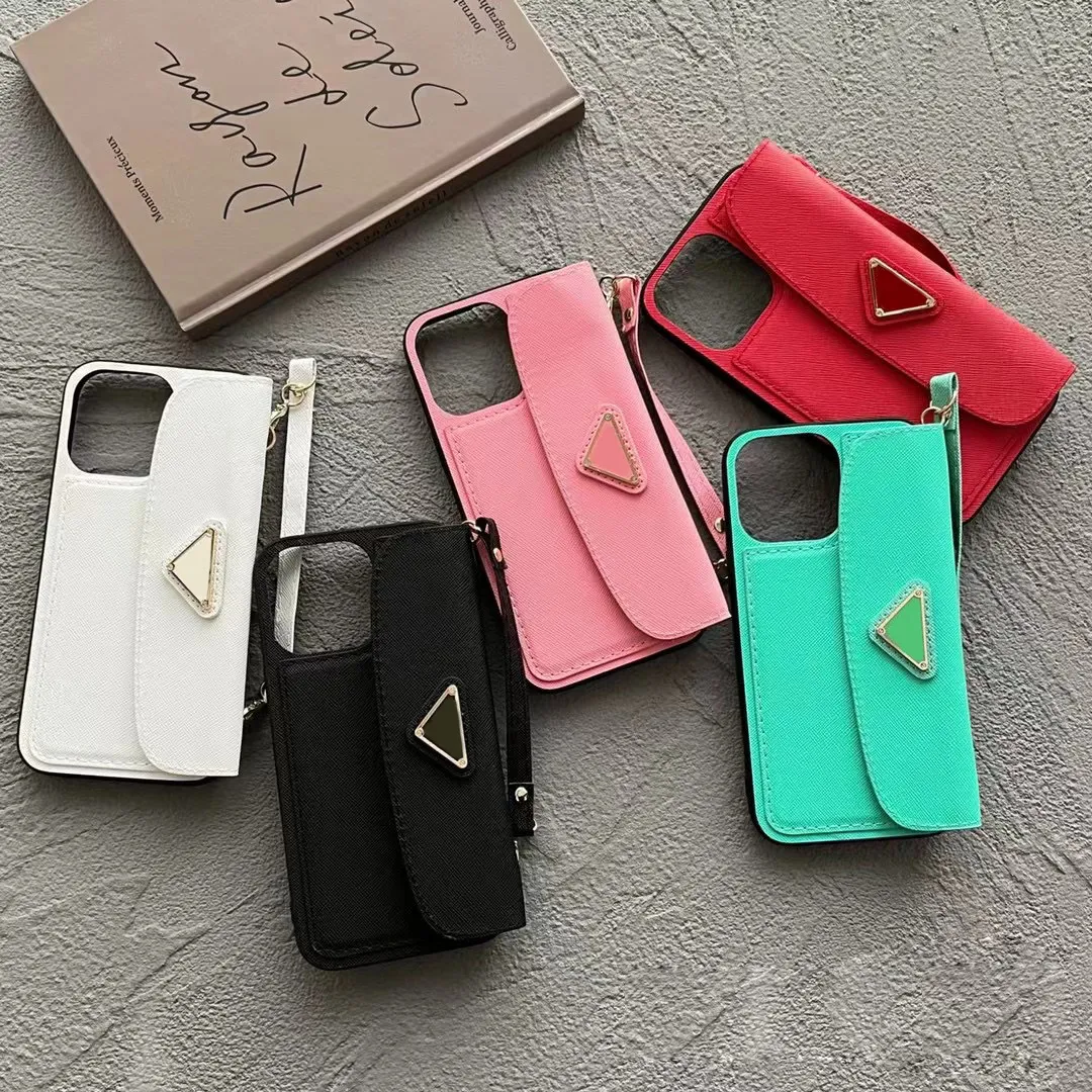 IPhone 14 Plus Wallets Bags Designer Phone Cases for Apple 13 12 11 Pro Max XR XS 8 15 Luxury Cell Mobile Crossbody Card Holders Pockets Back Cov