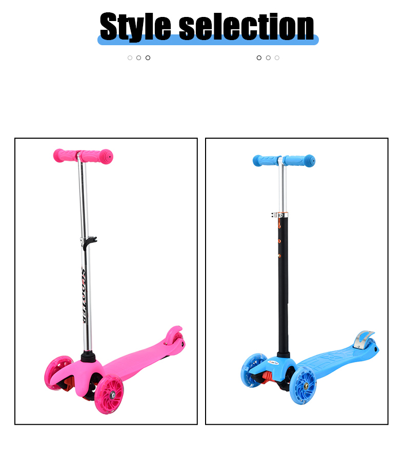 Factory direct supply children's scooter height adjustable scooter kids daily yo-yo foldable scooter