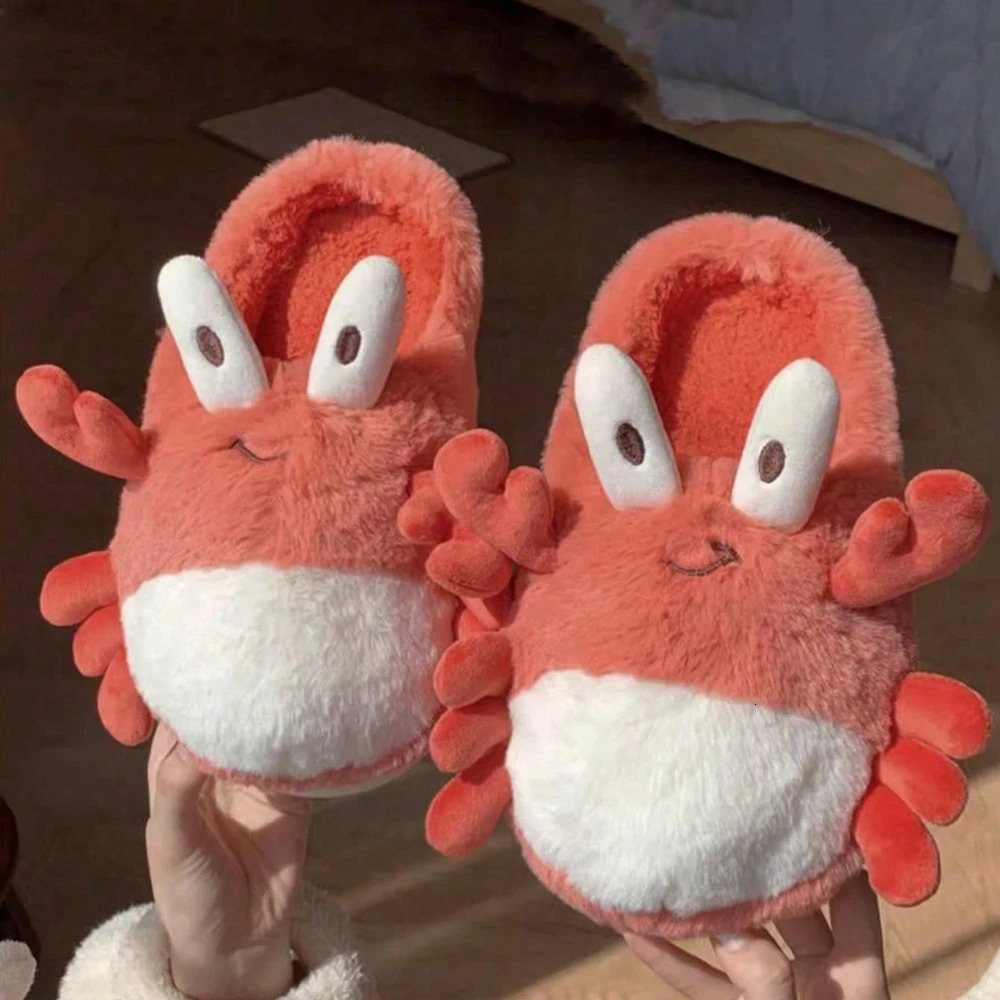 Cute Bear Single Band Winter Women Slipper Soft Heel Platform Fur Warm Indoor Comfortable Home Fluffy Home Slippers 241115