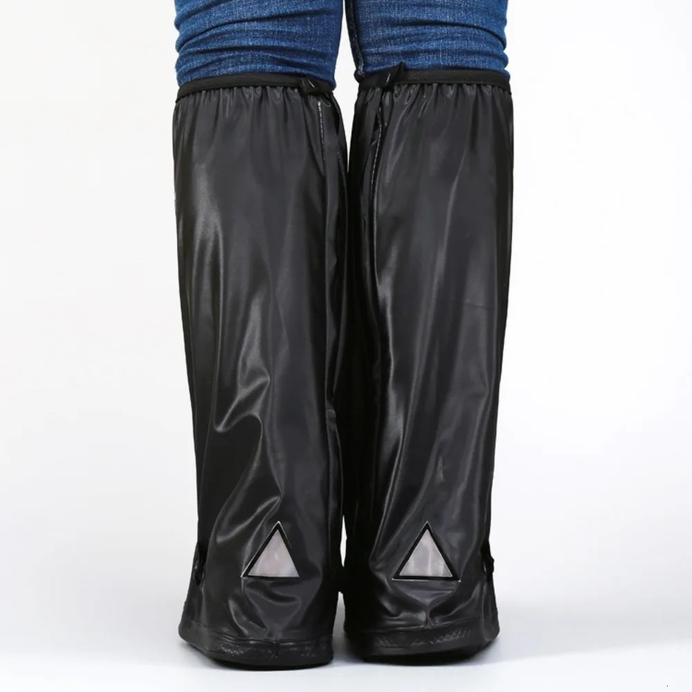 Adult Waterproof Shoe Covers Outdoor Travel Rainproof Shoe Covers Bandage Style Thickened Nonslip Rain Boots Covers 241115