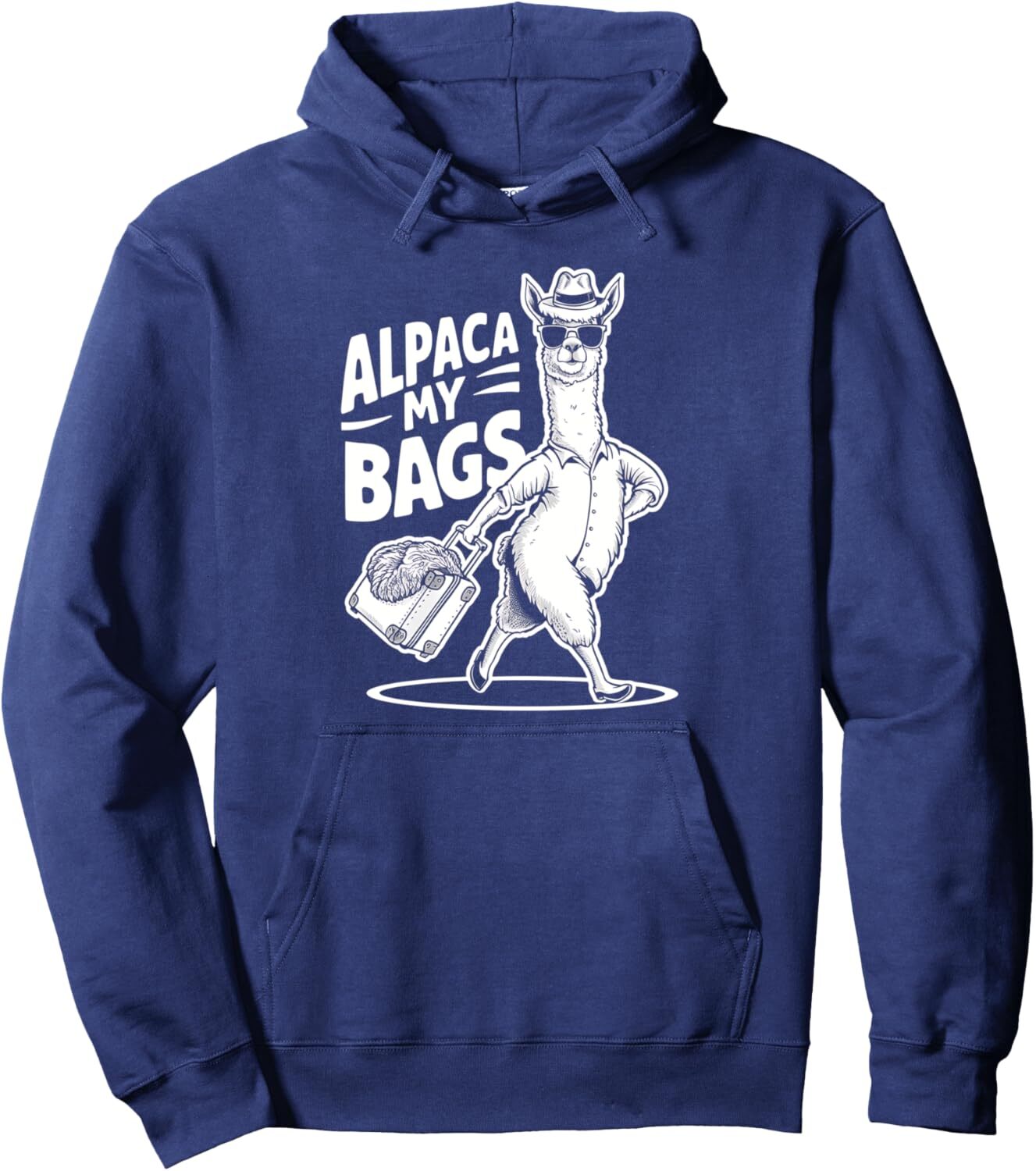 Hoodie for Mens Womens Alpaca My Bags Funny Alpaca Travel Lover Vacation Pullover Hoodie Graphic Hoodies sweatshirt cool