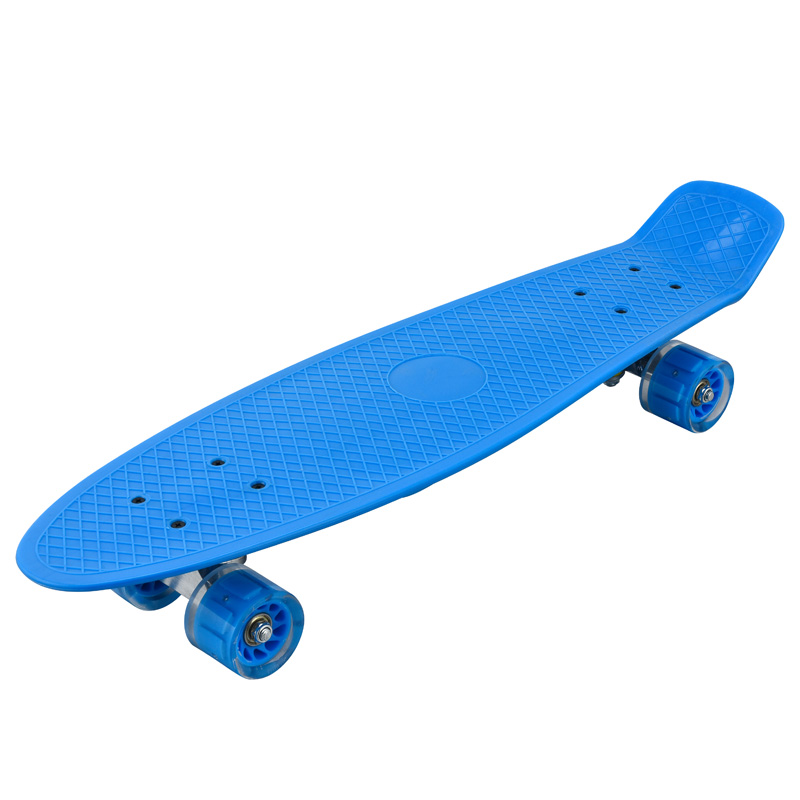 Skateboard fishboard PP board aluminium alloy bracket flash PU wheel big wheel with carry handle stable wear-resistant wholesalers