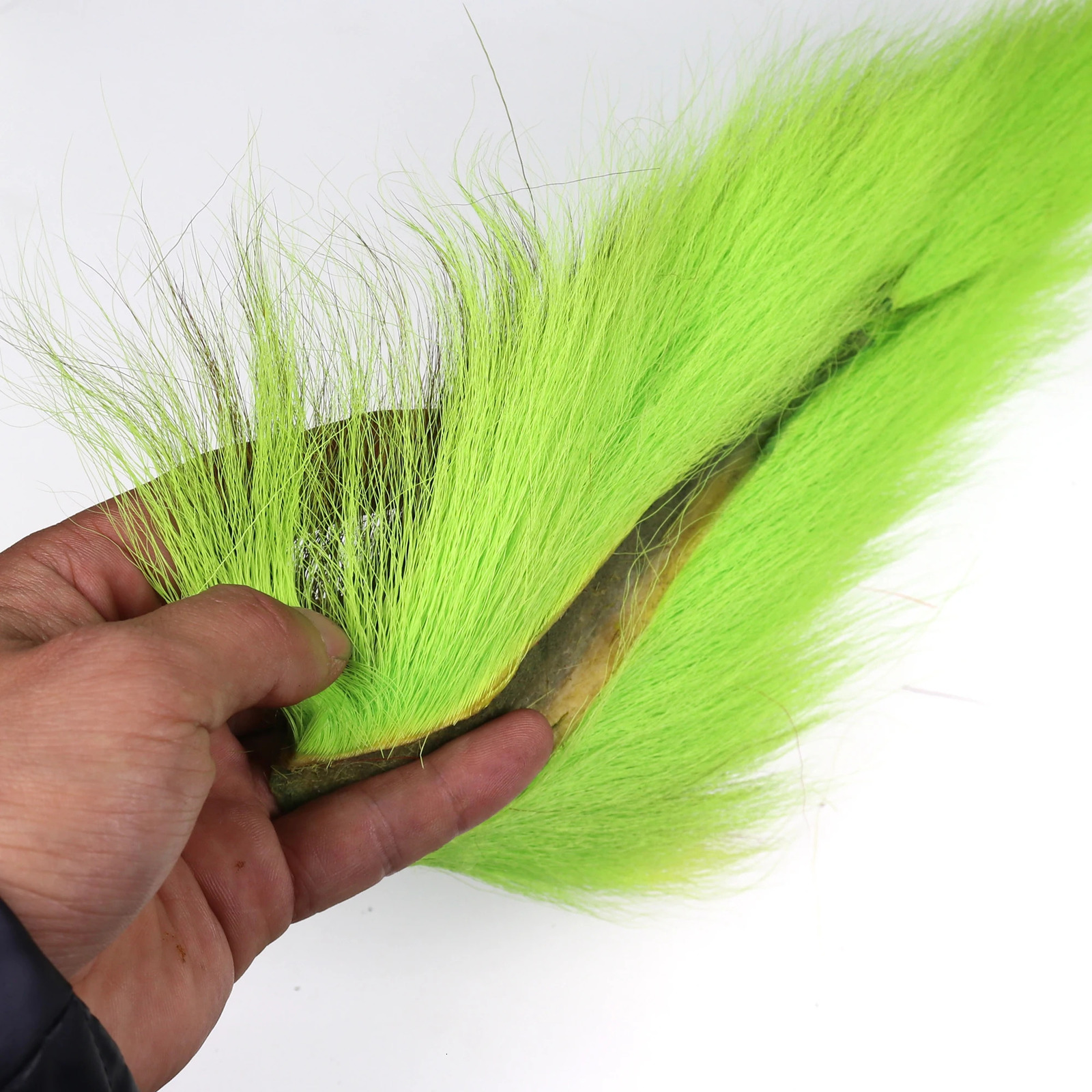 Vtwins Fly Tying Fur Whole Dyed Deer Tail Hair Fur Bucktail Jigs Fly Tying Saltwater Flies Dry for Fly Tying Bucktail Materials 241116