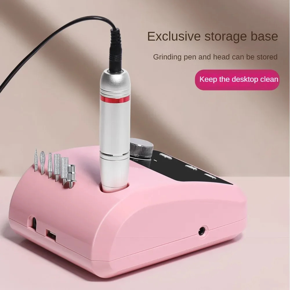 45000 RPM Electric Nail Drill Machine for Nails Electric File HD Display Metal Manicure Pen Professional Nail Lathe Sander 241115