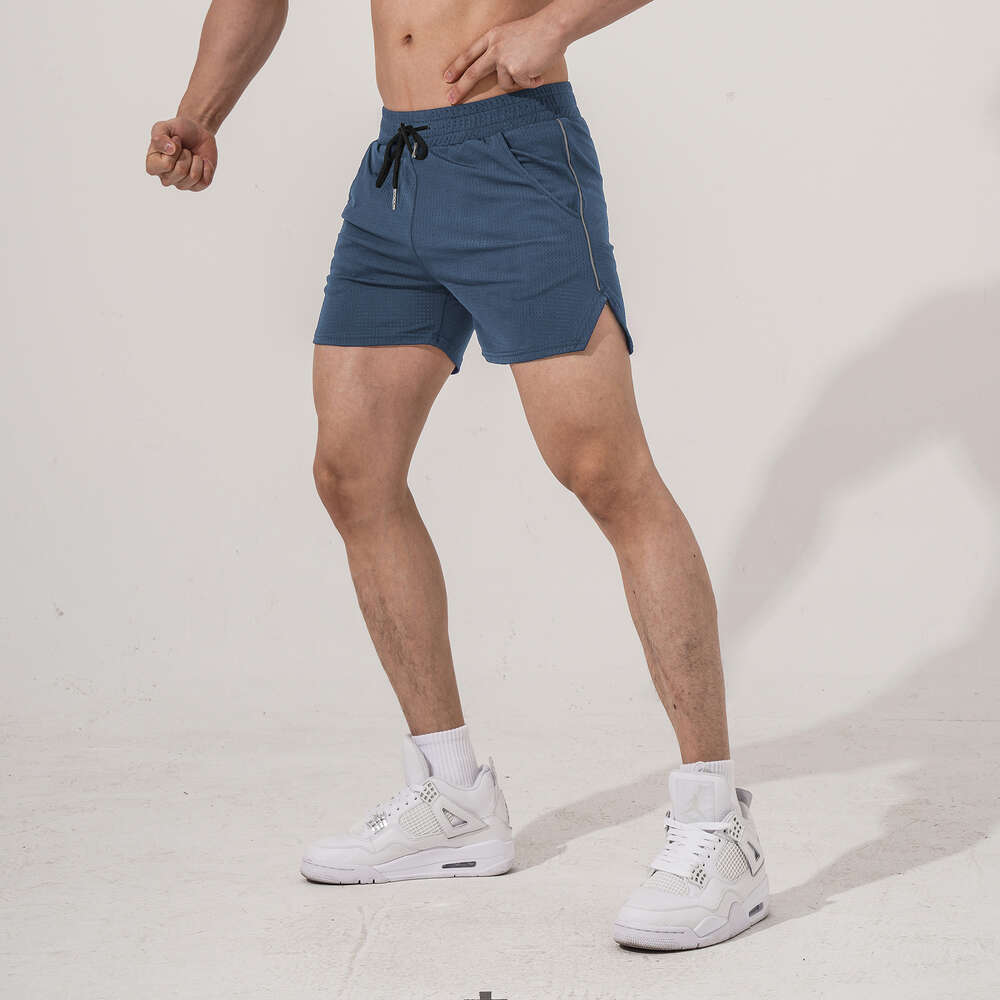 Fiess, Sports, Leisure Shorts, Men's Quick Drying, Breathable, Summer Running Training GYM Mesh Color Block New Style F41632