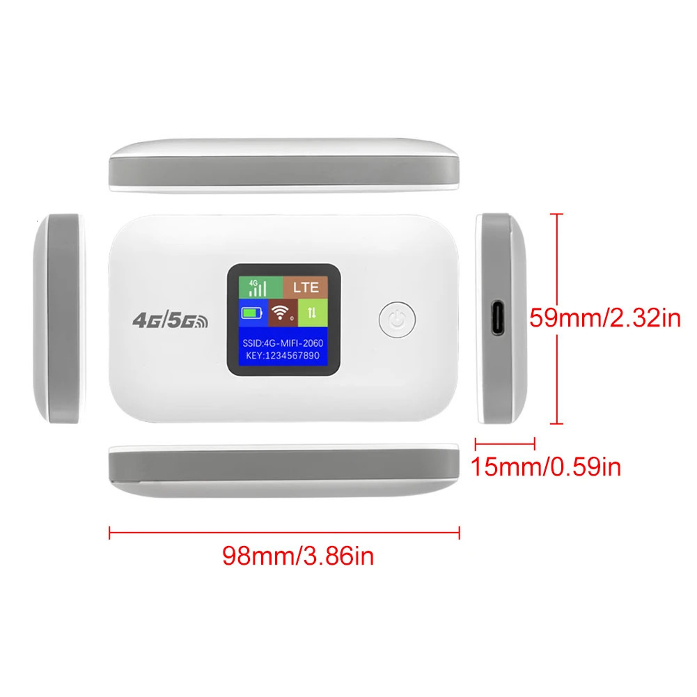 4G/5G portable wireless modem 150Mbps 4G LTE WIFI router 3000mAh pocket MIFI modem SIM card slot mobile WiFi spot 241115 - view 7