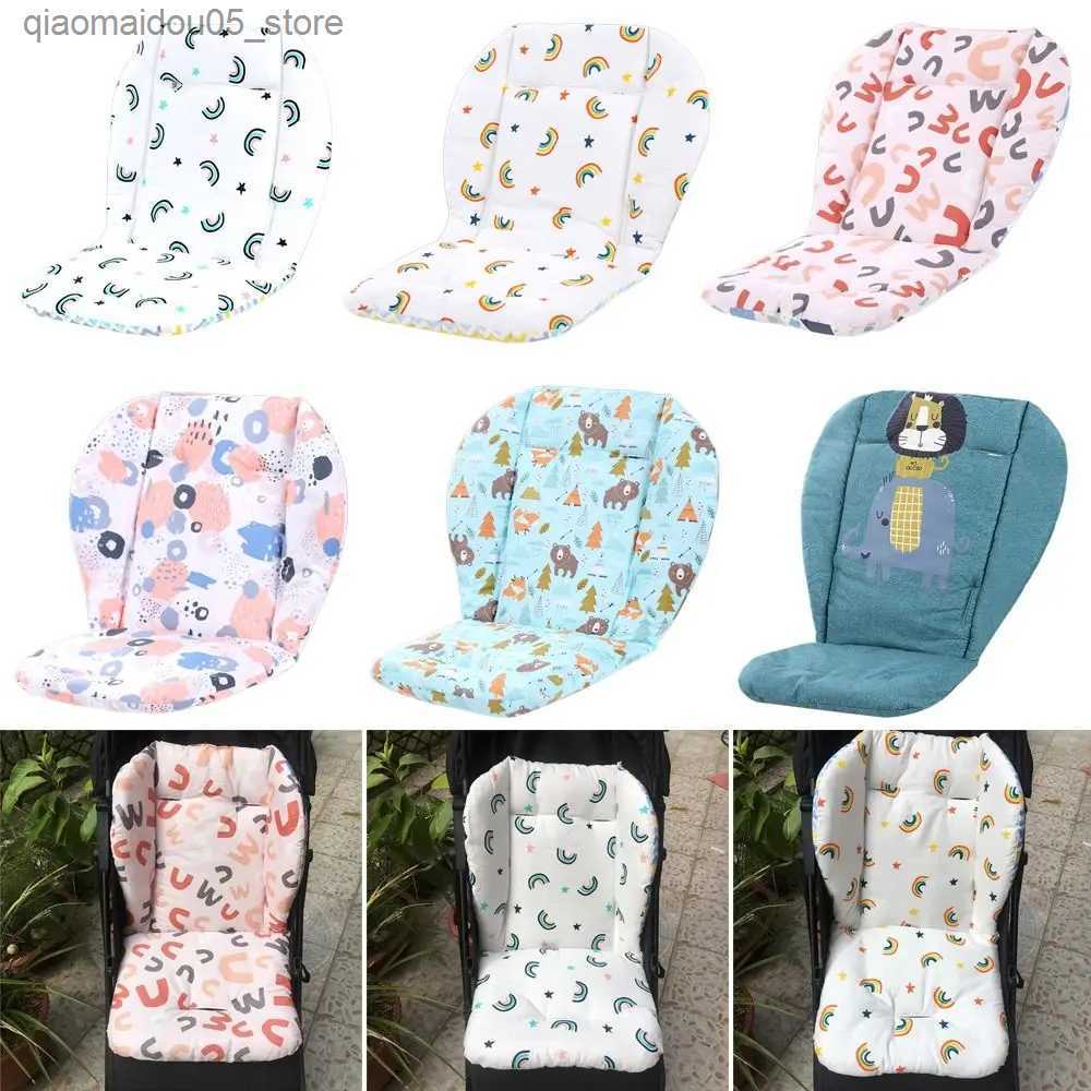 Stroller Parts Accessories Baby stroller cushion cotton fabric baby cu Q240416