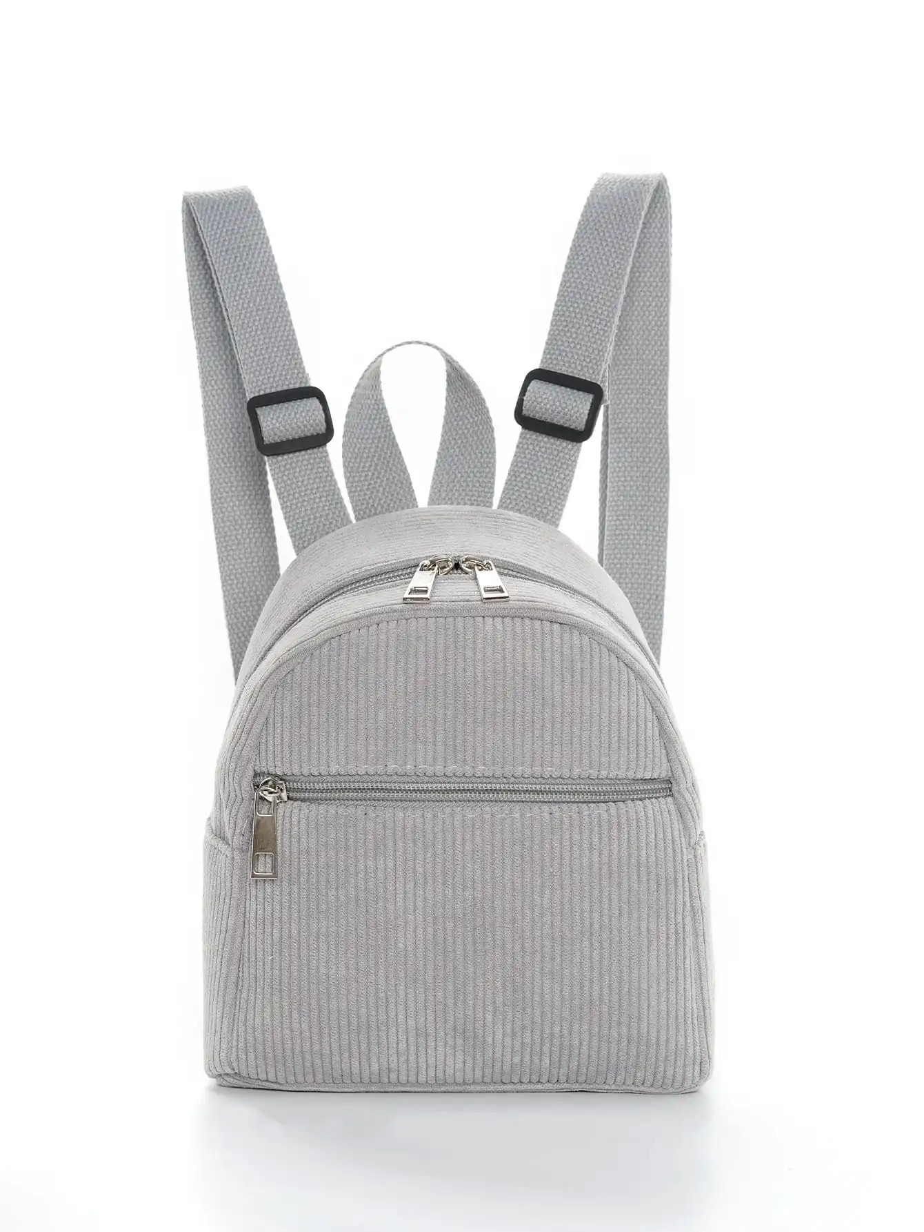 Girls Boys Solid Color Corduroy Adjustable Kids Backpack Kids School Bag For Outdoor Travel School 241115