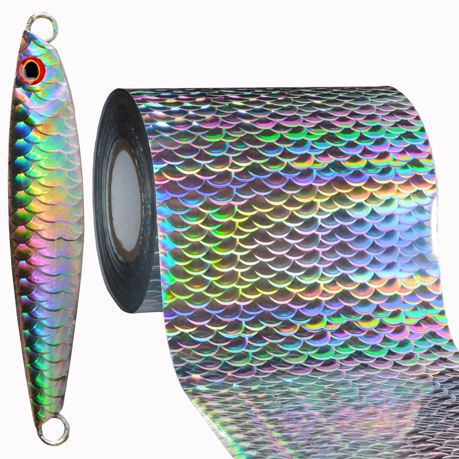 Colorful Stamping Foil For Fishing Lure Jigs Baits Spoon Paper 8cm3.14 Inches Wide 241116