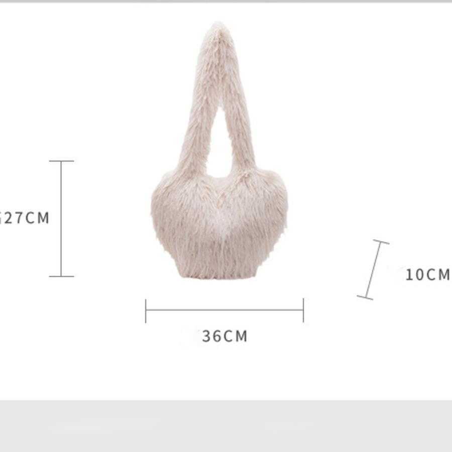 Love Plush Designer Bag Autumn Winter Trendy Crossbody Bags Plush Forest Sweet Shoulder Bags Style Underarm Hobo Bag 241104