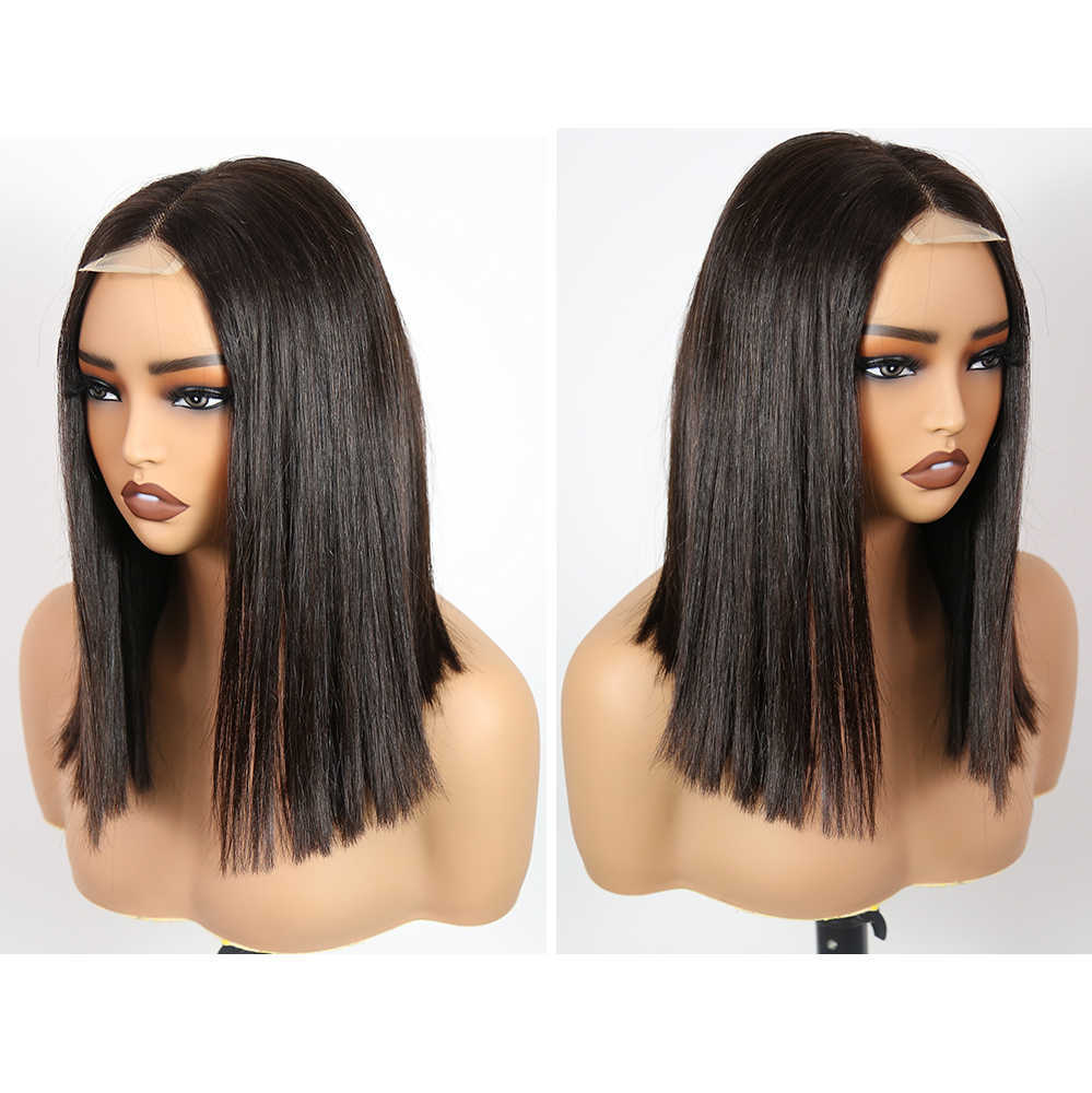 Mayqueen Hot Sale Bone Straight Bob Wigs Vietnamese Human Hair Frontal Wigs Double Drawn Transparent HD Full Lace Front Wig