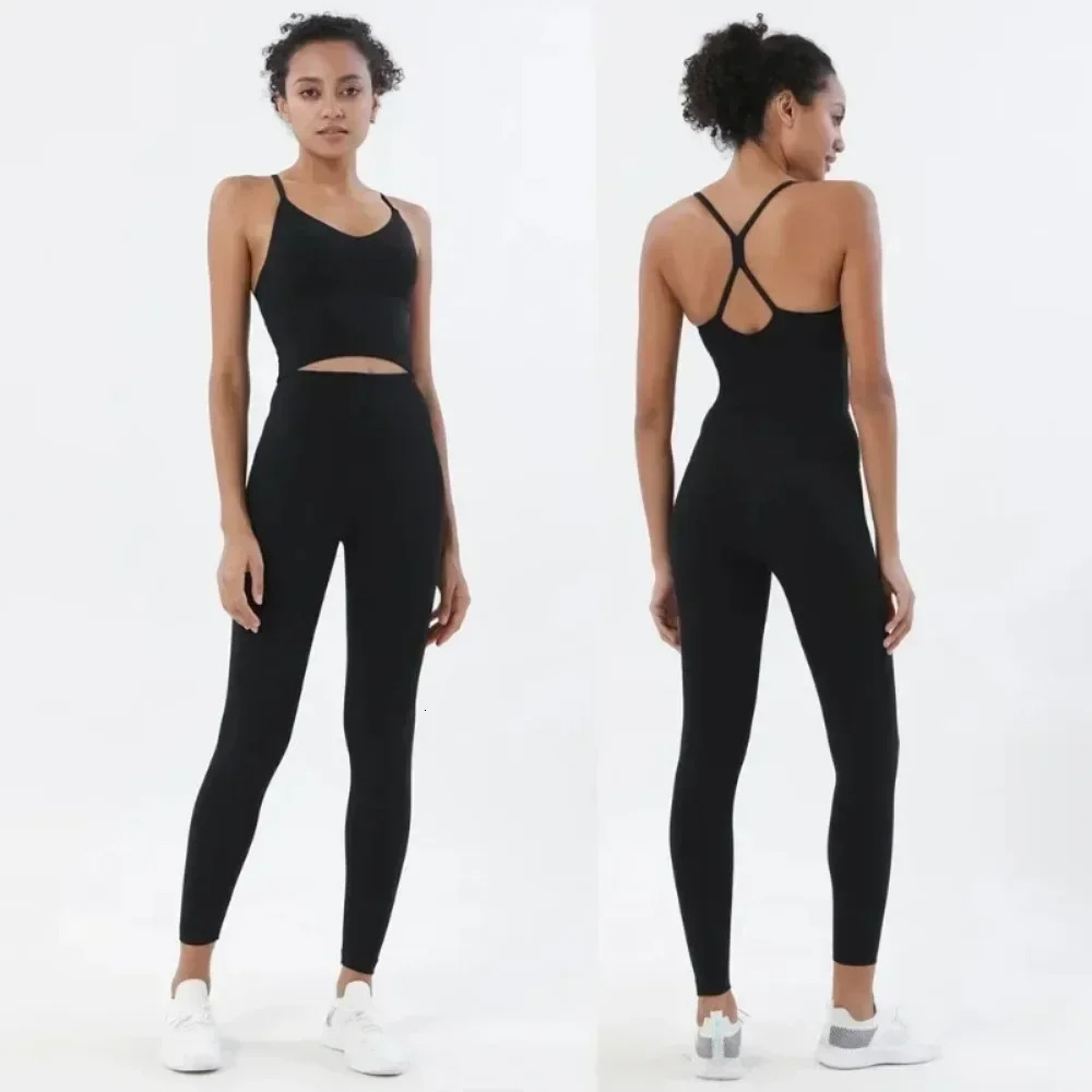 Sportswear Woman Gym Sports Bra and Leggings Two Piece Sets Outifits Naked Feeling Female Fitness Clothing Women Tracksuit 241115