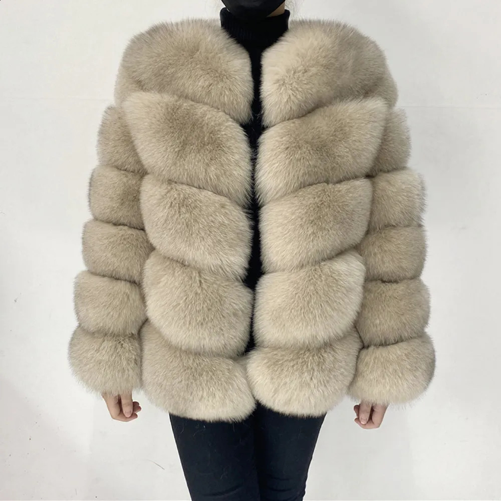 Real fur coat Natural Fur Jackets Vest Winter Outerwear Women high quality Clothes 241116