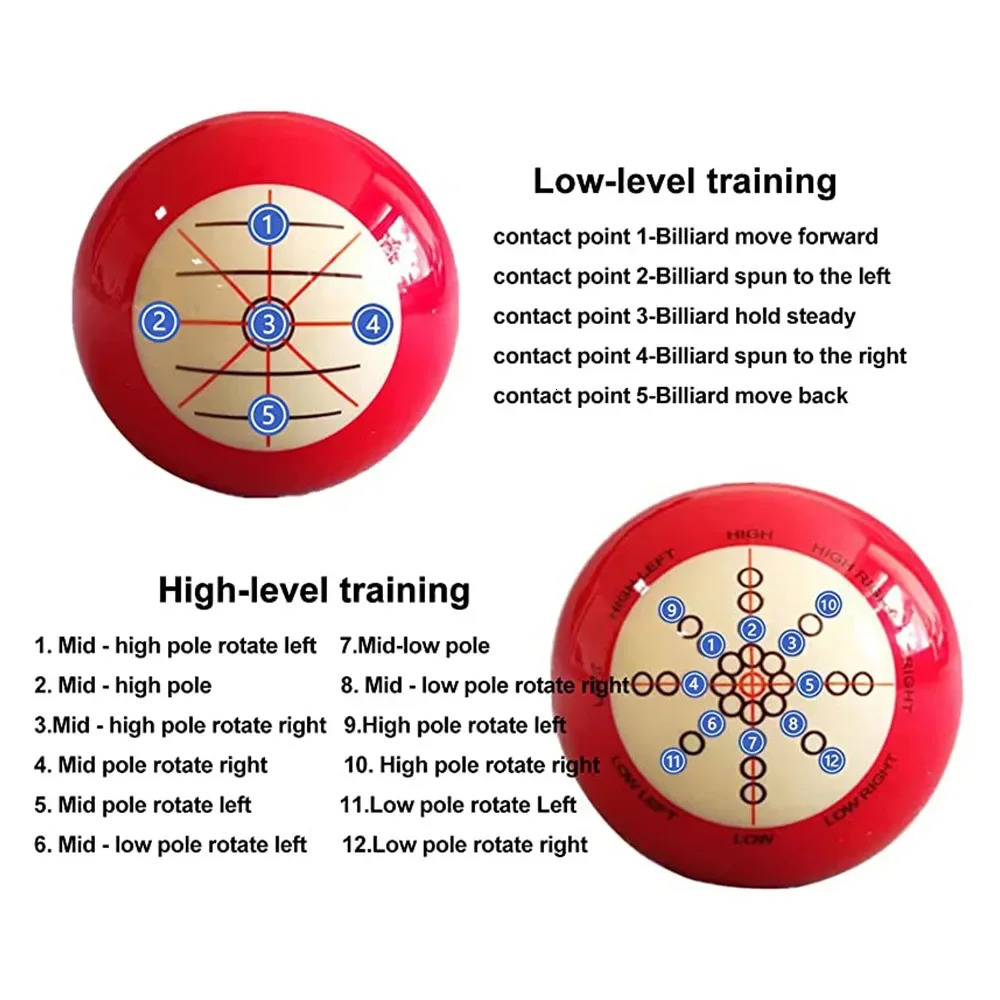 Training Billiard Cue Ball Snooker Practice Assist Accessory Balls with Standard Lines and Dots America Pool Eight 241115