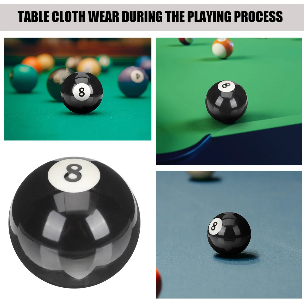 Billiards Black Eight Ball Replacement Pool Cue 8 Prop Wearresistant Resin American 241115