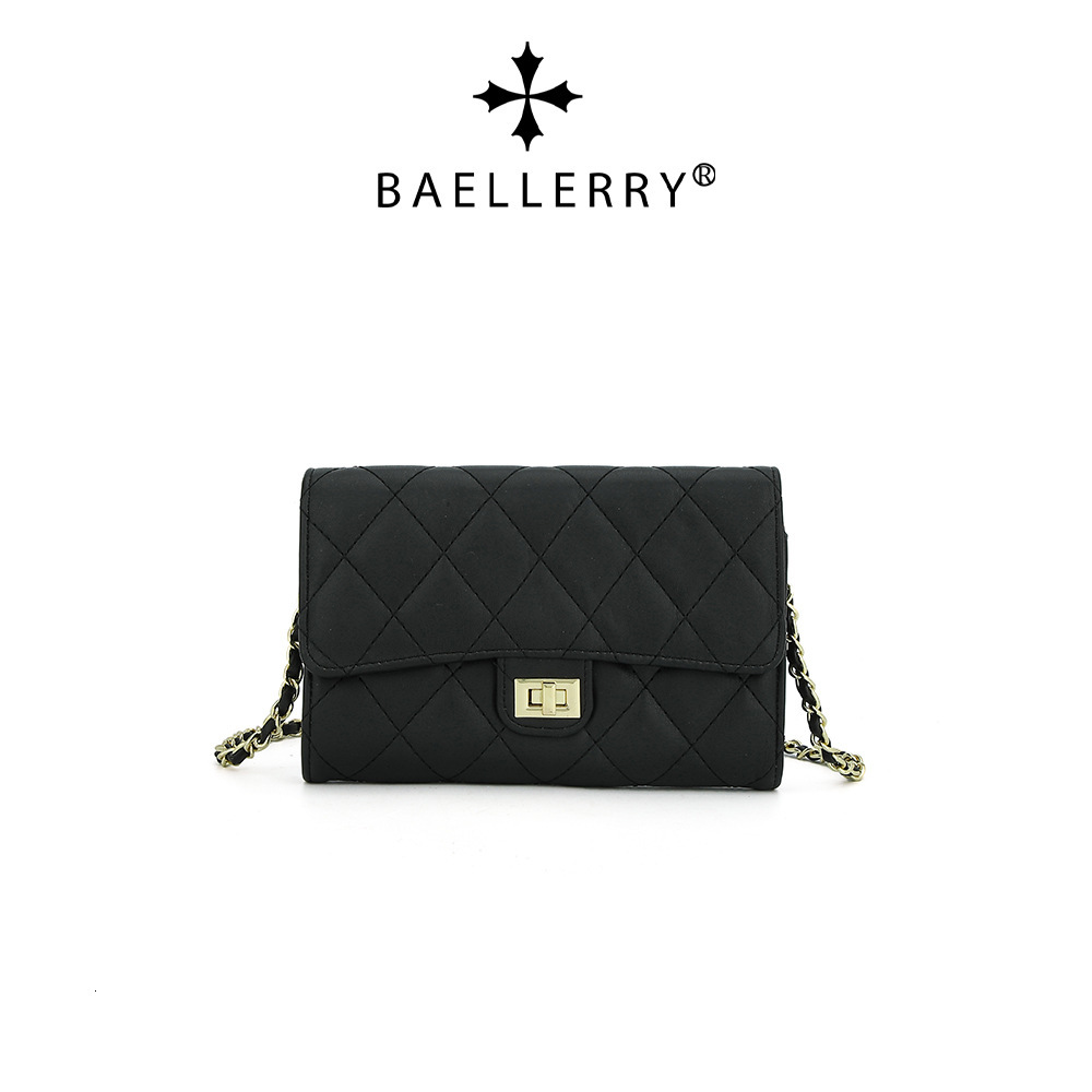 Womens handbag new Baellerry Korean version Lingge multi card single shoulder crossbody bag fashionable buckle wallet for women