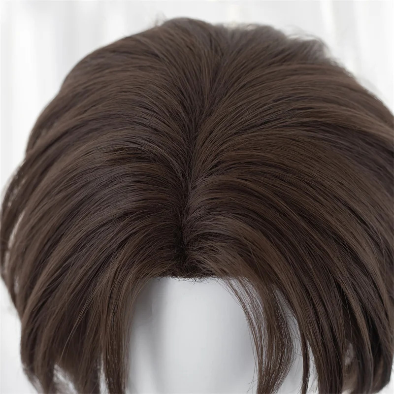 L-email wig Synthetic Hair Anime BLUE LOCK Yukimiya Kenyu Cosplay Wigs Brown 30cm Short Silicone Man Cosplay Heat Resistant Wig 241115