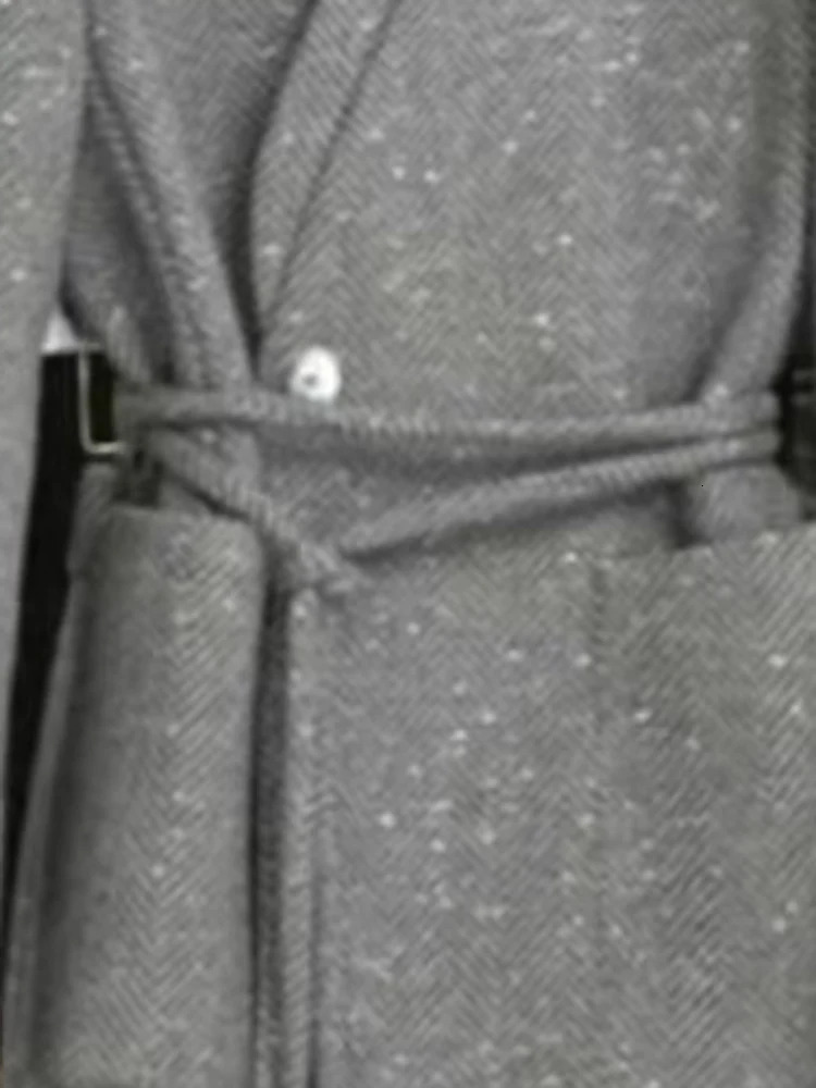 BZVW Office Womens Two Piece Set Vneck Single Button Lace Spliced Waist Jacket Wide Leg Pants 25Z1143 241115