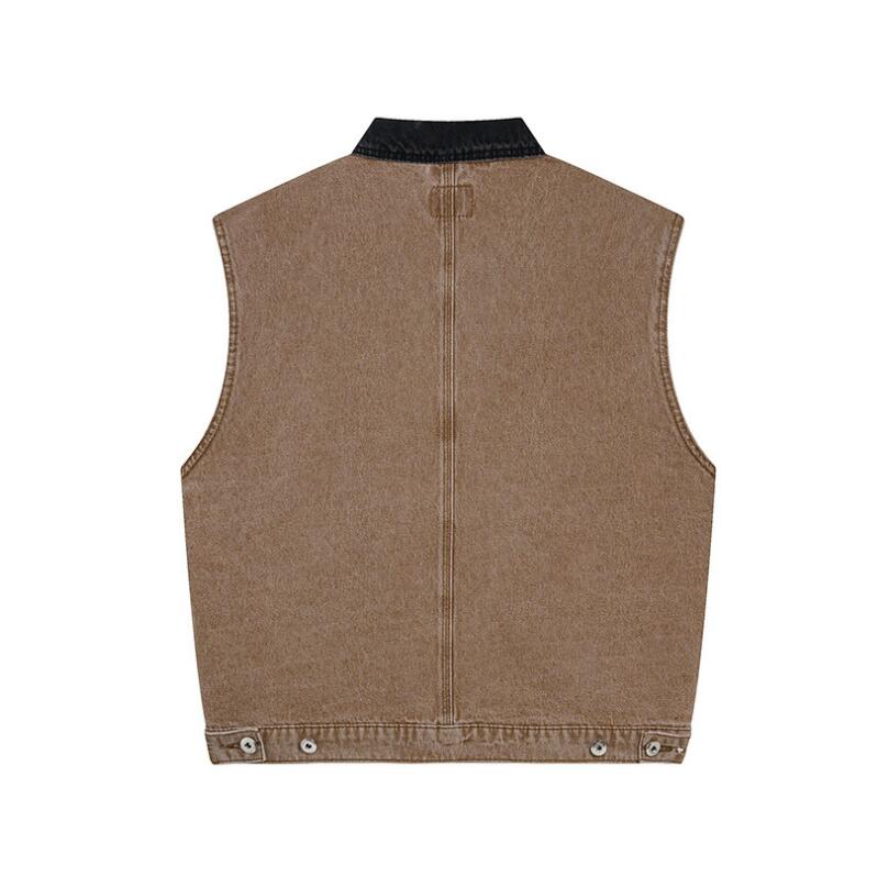 Man Jacket Vests Denim Coats Sleeveless Mens Cowboy Jackets Jeans With Budge Embroidery Designer Vest Outwears Street Wears M-2XL