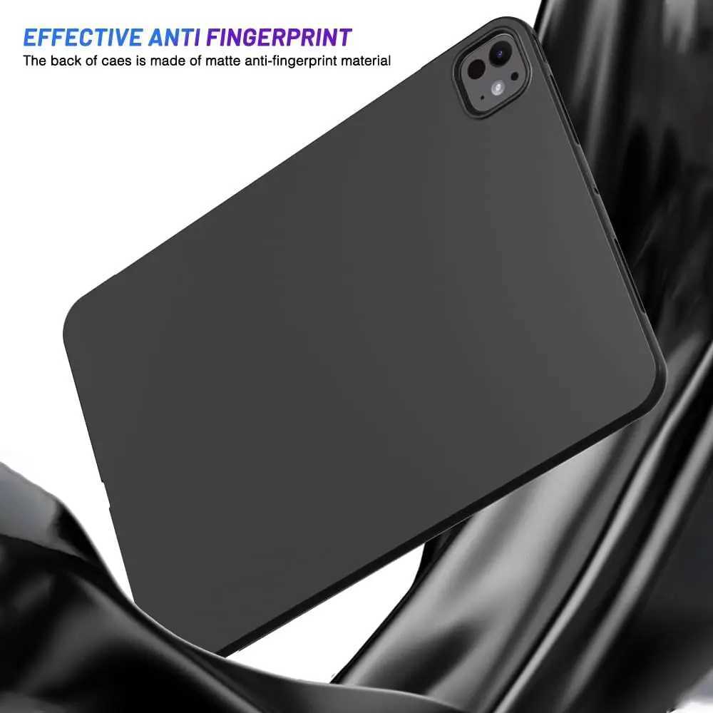 High Quality IPad Pro 13 (2024) M4 13 inch A2925 A2926 A3007 Funda black soft TPU silicone shockproof cover O241115