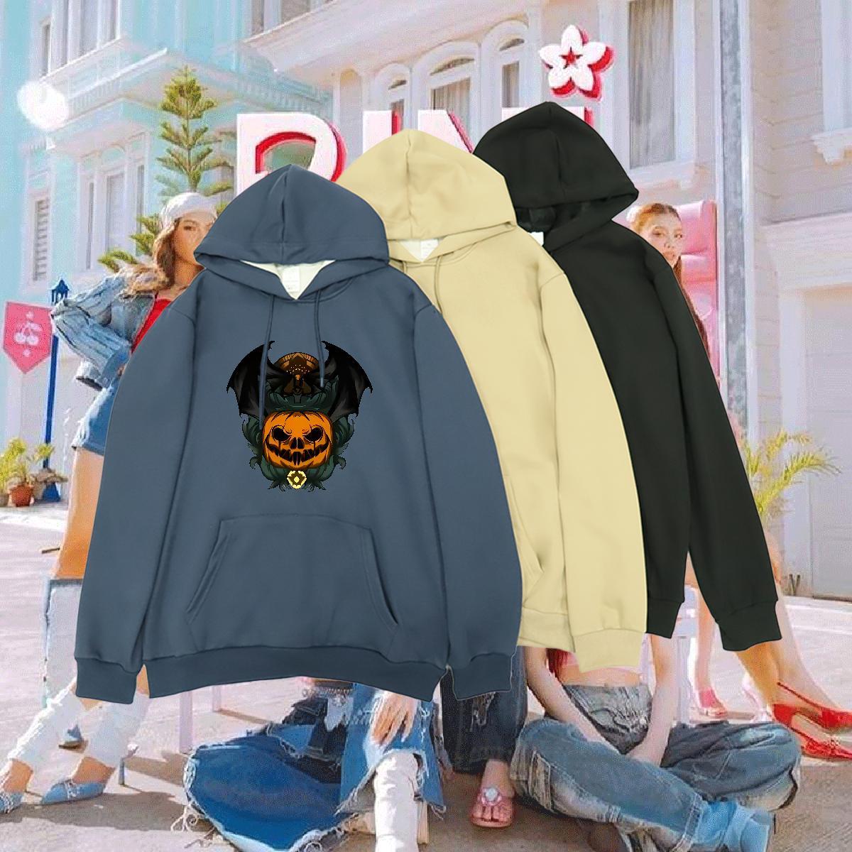 2024 DIY Woman Hoodie Plus Size Cartoon Comfortable Womens Hoodie Hoody Breathable Drawstring Hoodie Daily Outfit Velvet Thick