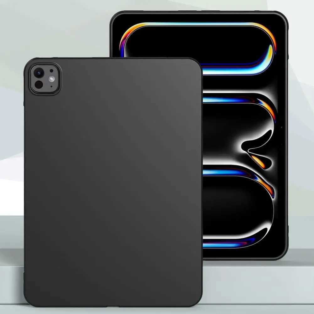 High Quality IPad Pro 13 (2024) M4 13 inch A2925 A2926 A3007 Funda black soft TPU silicone shockproof cover O241115