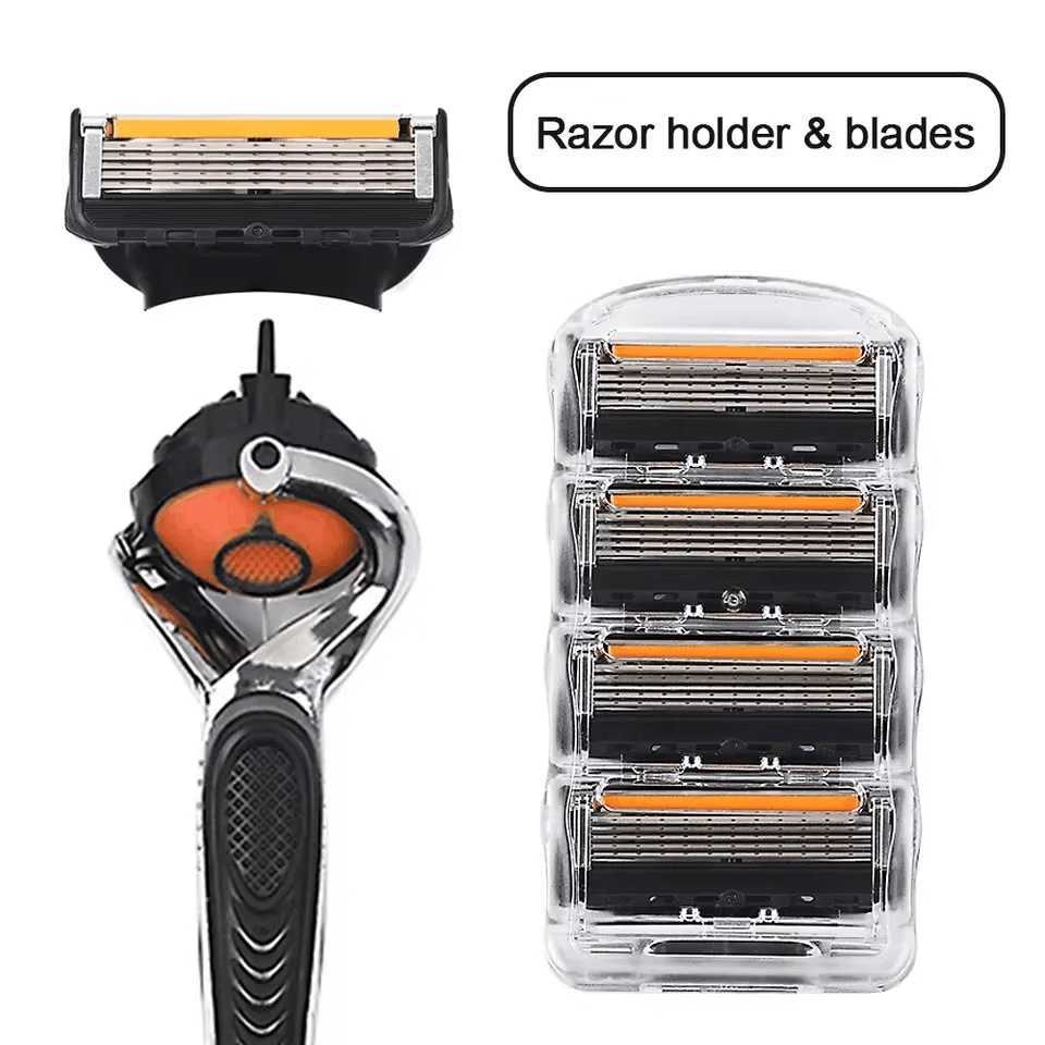 Shaving razor Shaver Five Layer Blade Manual Razor Blade Mens Razor Vintage Beard Blade 5 Blade Razor HolderXJ241116