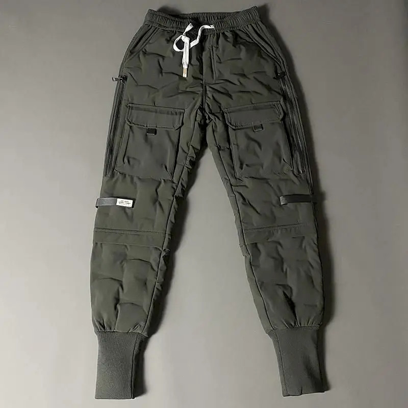 Mens underwear winter thick and loose upper high-quality fashion brushed cargo mens pants 241111