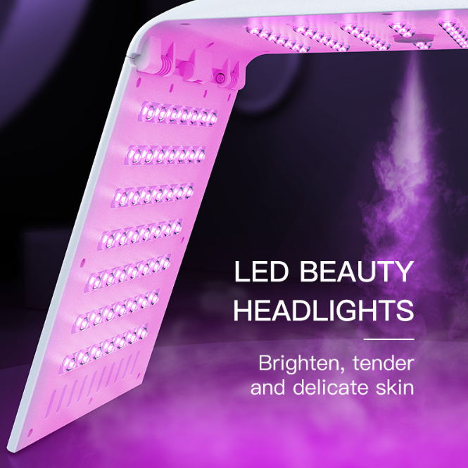 Portable 7 color led light therapy product face lamp blue red led light therapy skin care device home use beauty equipment