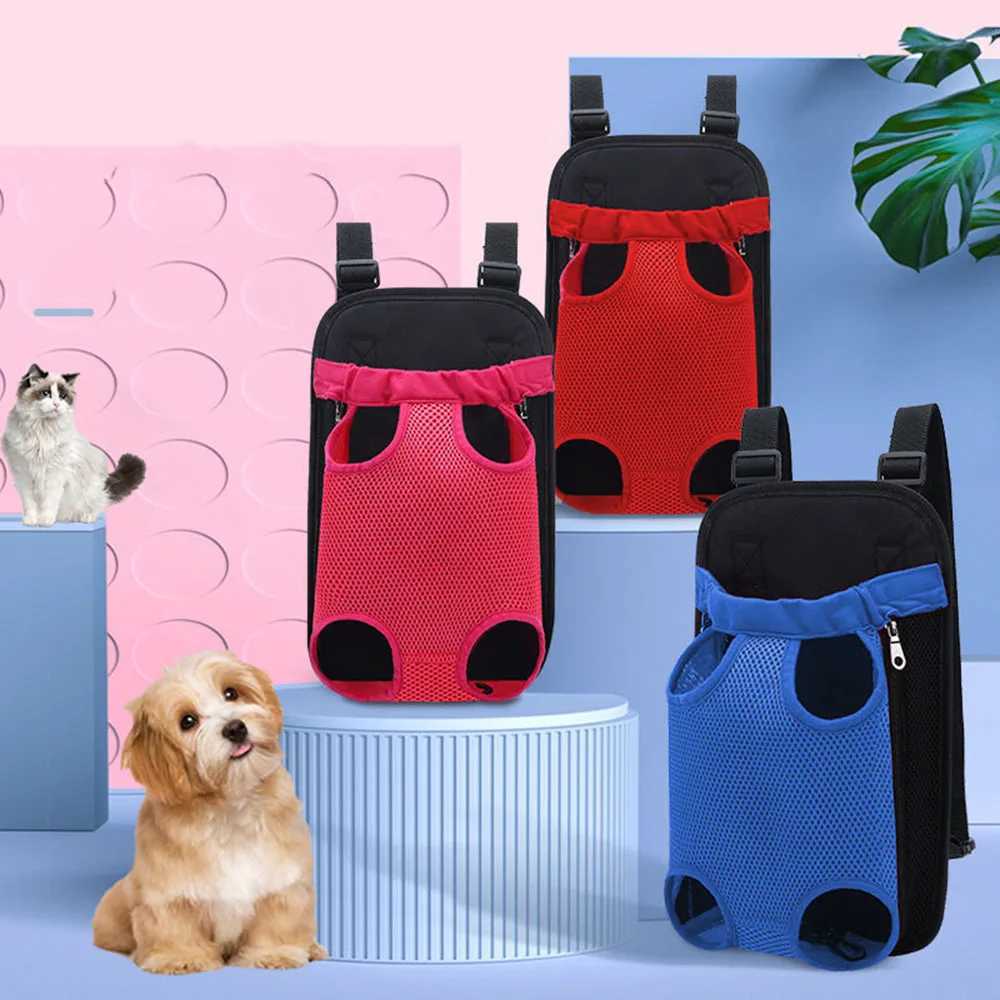 Dog Car Seat Covers Small Dog Carrier Backpack Legs Out Pet Puppy Carrier Backpack Hands-Free Cat Travel Bag for Walking Hiking Bike and Motorcycle z2