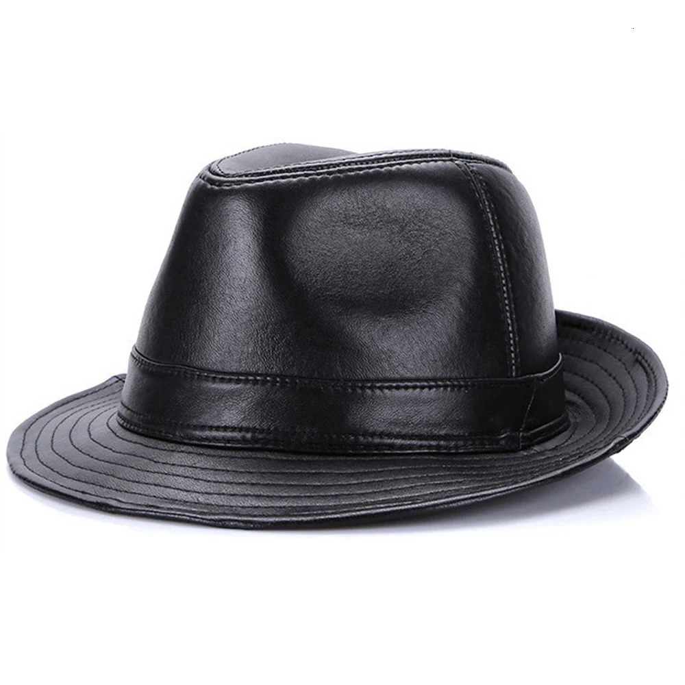 mens style genuine sheepskin cowboy hat fashion style genuine natural leather hat sales genuine sheepskin hat 241116