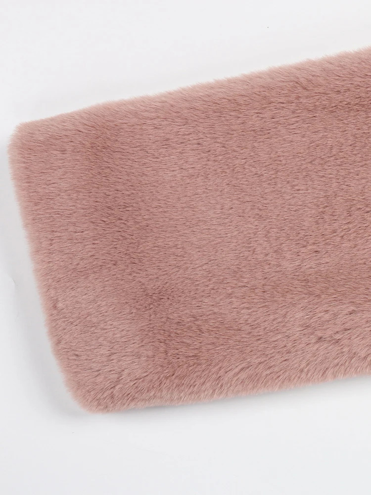 Nerazzurri Winter Clothe Long Thick Warm Soft Colored Fluffy Big Size Faux Rex Rabbit Fur Coat Women Lapel 4xl 5xl 241108