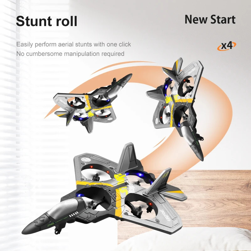 4DRC V17 RC Plane 2.4G Radio Control Fighter Hobby Plane Glider Airplane EPP Foam Remote Control Airplane RC Drone Kids Toys 241115