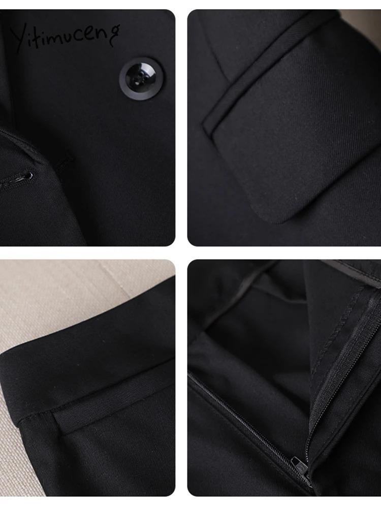Office Wear Womens Jacket Set 2piece Elegant Fashion Casual and Pants Professional 241115