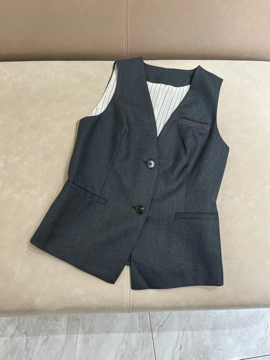 Autumn Womens Woolen Pants Set JacketVestSkirtWide Leg 4piece 241115