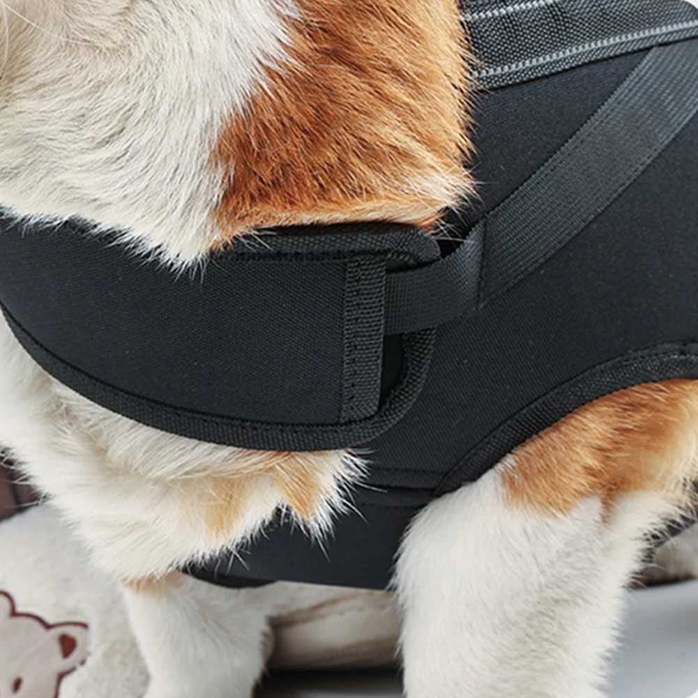 Dog Car Seat Covers Dog Lift Harness Backpack Carrier For Medium Large Dog With Handle Neck Pad Reflective Webbing Breathable Mesh Rehabilitation Ca z